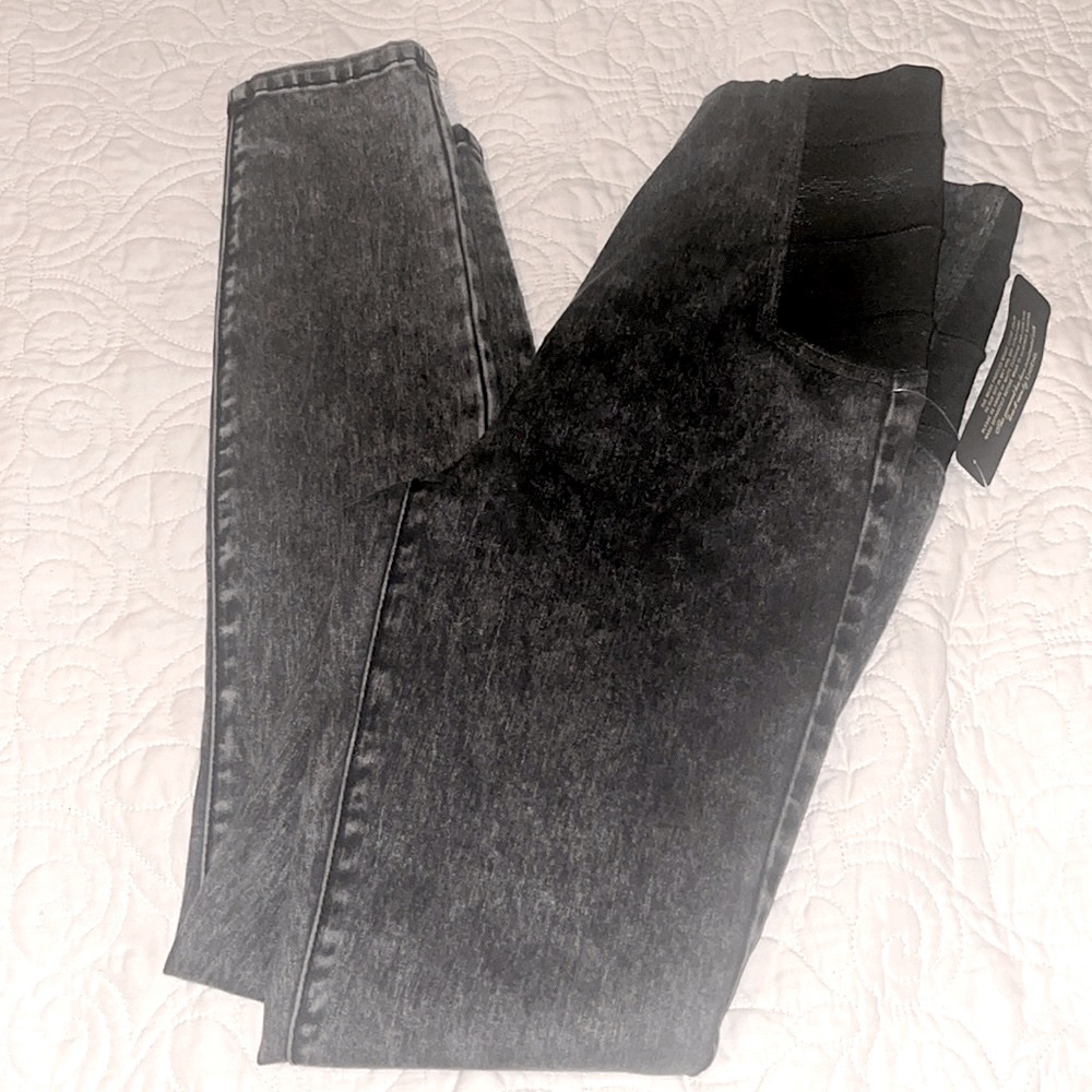 NWT Bebe High Waist Back Zip Jeggings